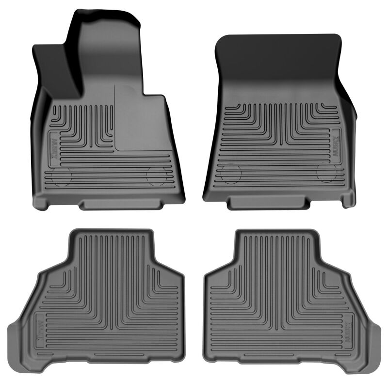 Ford Expedition Floor Liners - Front & 2nd Seat - Husky Liners - Weatherbeater - Black - `25-`26
